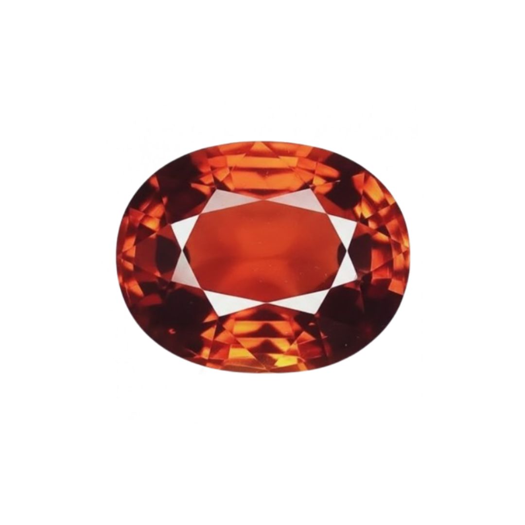 Natural Hessonite Gomed Lab Tested Certified Gameston
